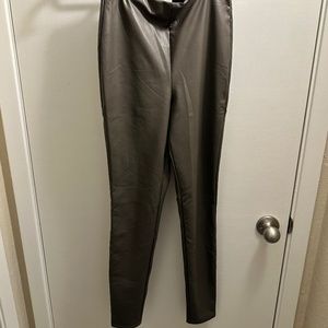 EXPRESS HIGH RISE FAUX LEATHER LEGGINGS